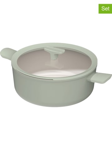 BergHOFF 2tlg. Set: Kochtopf "Balance" in Grün - Ø 28 cm