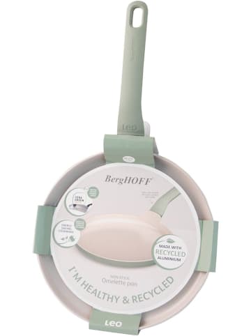 BergHOFF Patelnia "Balance" w kolorze kremowo-zielonym do omletów - Ø 25 cm