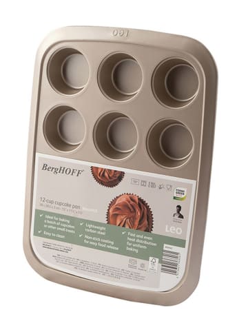 BergHOFF Forma "Balance" w kolorze beżowym do muffinek - 38 x 28,5 cm
