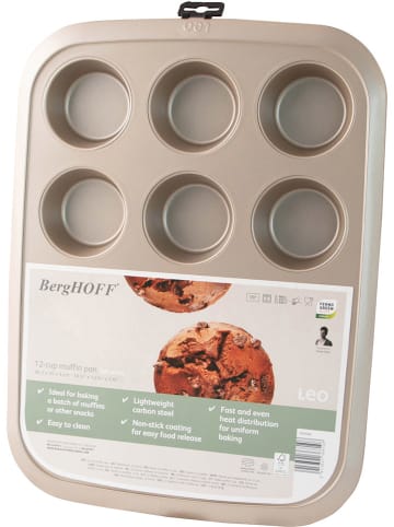 BergHOFF Muffinvorm "Balance" champagnekleurig - (L)46,5 x (B)35 cm