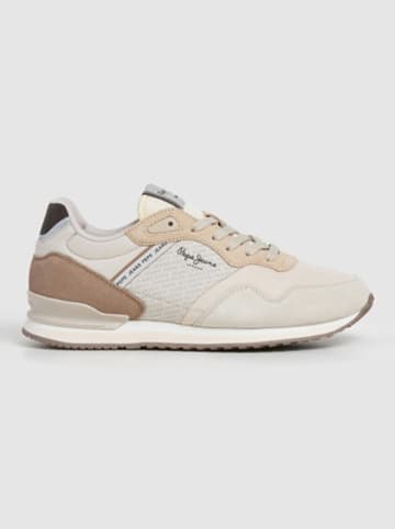 Pepe Jeans FOOTWEAR Sneakersy "London Logo" w kolorze kremowo-beżowym