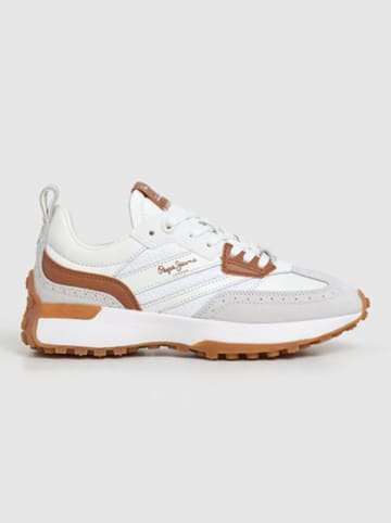 Pepe Jeans FOOTWEAR Sneakers "Lucky Class" wit/grijs