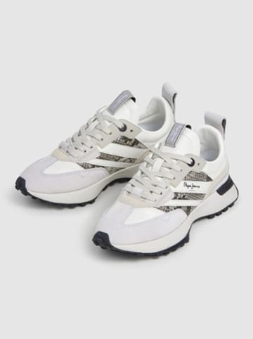 Pepe Jeans FOOTWEAR Sneakersy "Lucky Animal" w kolorze białym