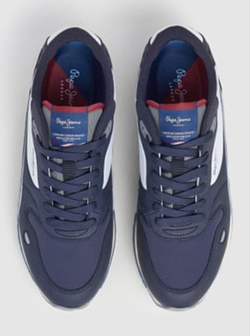 Pepe Jeans FOOTWEAR Sneakersy "Bexley South" w kolorze biało-szaro-granatowym