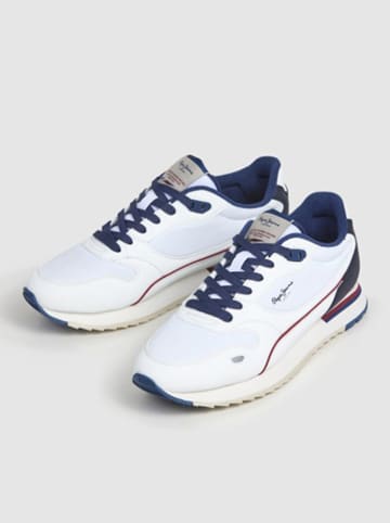 Pepe Jeans FOOTWEAR Sneakers "Bexley South" in Dunkelblau/ Weiß