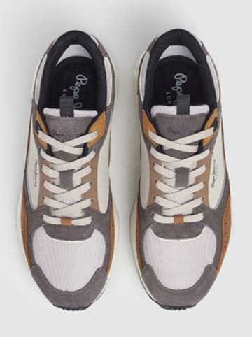 Pepe Jeans FOOTWEAR Sneakers "Marlon Sports" grijs/lichtbruin