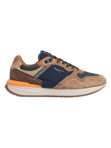 Pepe Jeans FOOTWEAR Sneakers "Buster Pro" in Hellbraun/ Grün