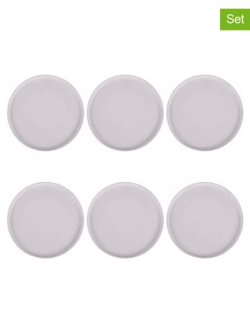 Villa d´Este 6er-Set: Dessertteller in Weiß - Ø 20,6 cm