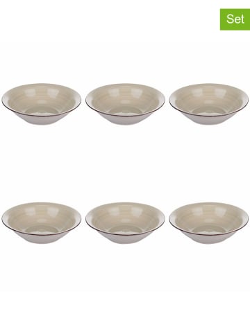 Villa d´Este Talerze głębokie (6 szt.) w kolorze kremowym - Ø 21,2 cm