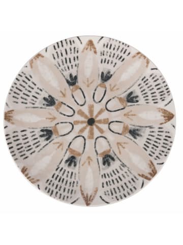 Villa d´Este 6er-Set: Frühstücksteller "Bohemian" in Grau/ Braun - Ø 19 cm