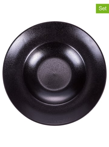 TINTEUNICHE 4-delige set: soepborden "Horeca" zwart - Ø 27,5 cm