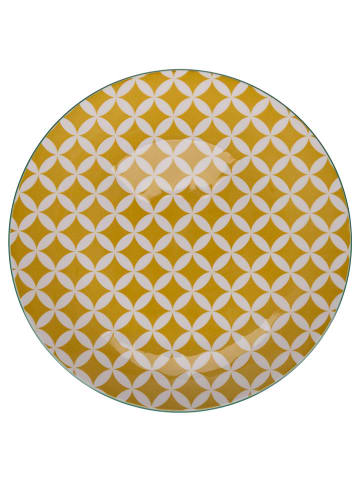 Villa d´Este 6-delige set: dinerborden "Confusion" meerkleurig - Ø 27 cm