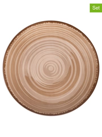 Villa d´Este Talerze obiadowe (6 szt.) "Baita" w kolorze brązowym - Ø 27 cm