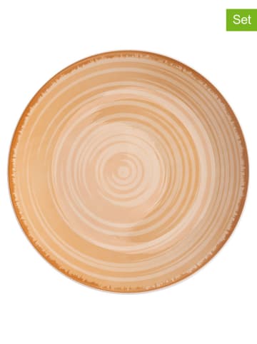 Villa d´Este 6-delige set: dinerborden "Baita" beige - Ø 27 cm