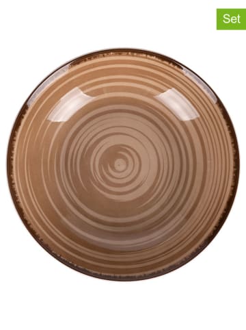 Villa d´Este 6-delige set: soepborden "Baita" bruin - Ø 20,5 cm