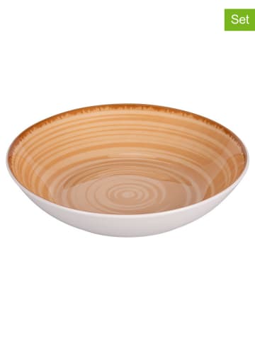 Villa d´Este 6-delige set: soepborden "Baita" beige - Ø 20,5 cm