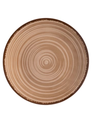 Villa d´Este 6-delige set: ontbijtborden "Baita" bruin - Ø 19,5 cm