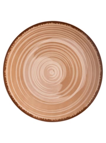 Villa d´Este 6-delige set: ontbijtborden "Baita" lichtbruin - Ø 19,5 cm
