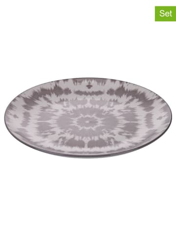 Villa d´Este 6-delige set: dinerborden "The Grey" grijs - Ø 26 cm