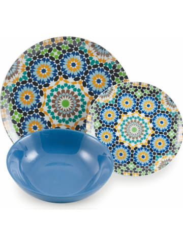 Villa d´Este 18-delig tafelservies "Marrakech" meerkleurig