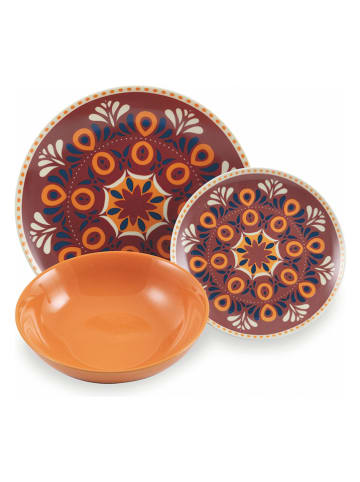 Villa d´Este 18-częściowy zestaw talerzy "Shiraz" ze wzorem