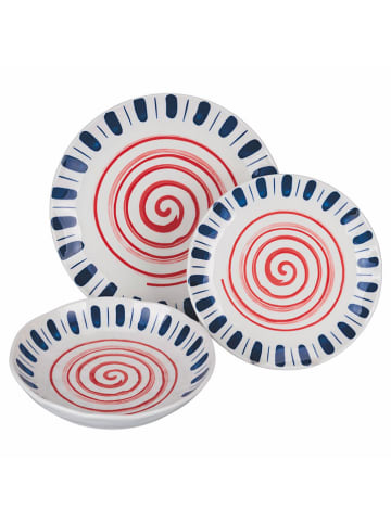 Villa d´Este 18-delige serviesset "Sahara" meerkleurig