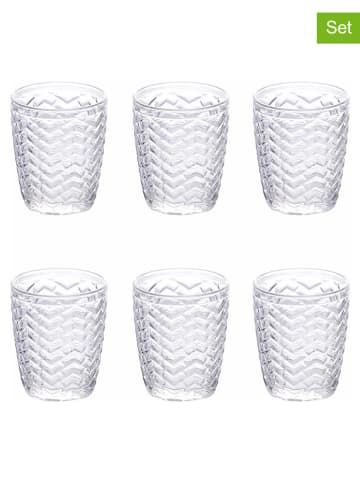 Villa d´Este 6-delige set: drinkglazen "Twist" - 295 ml