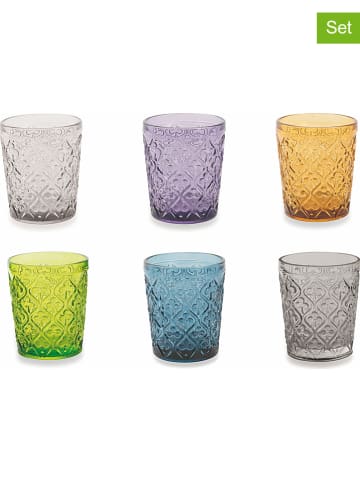 Villa d´Este 6er-Set: Gläser "Marrakech" in Bunt - 240 ml