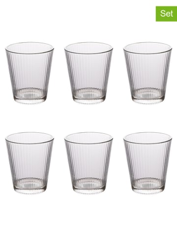 Villa d´Este 6er-Set: Wassergläser "Nice" in Transparent - 350 ml