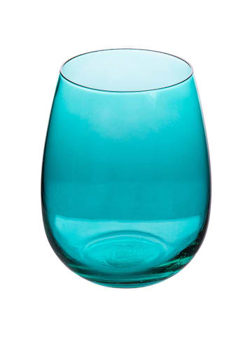 Villa d´Este Szklanki (6 szt.) "Happy Hour" w kolorze turkusowo-niebieskim - 500 ml