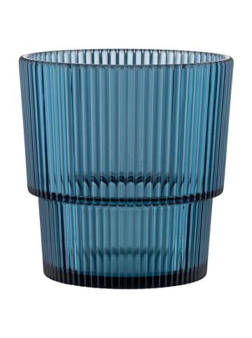 Villa d´Este 12-delige set: glazen "Unico" blauw - 300 ml