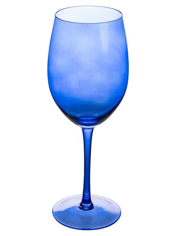 Villa d´Este 6-delige set: glazen "Happy Hour" blauw/transparant/turquoise - 550 ml
