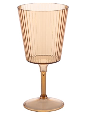 Villa d´Este 12-delige set: drinkbekers "Unico" beige/bruin/lichtbruin - 400 ml