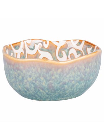 Villa d´Este 2-delige set: kommen lichtblauw/beige - Ø 12,5 cm