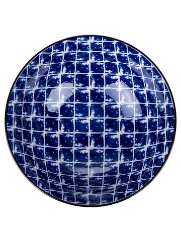 Villa d´Este Schale "Confusion" in Blau - Ø 23 cm