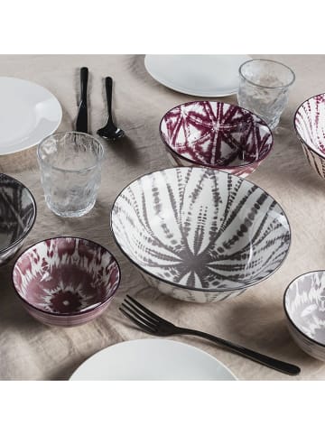 Villa d´Este 6er-Set: Salatschalen "The Grey" in Grau - Ø 21,5 cm