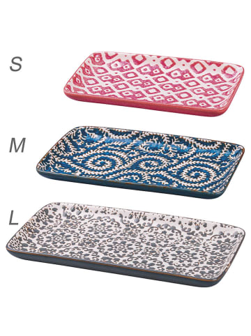 Villa d´Este Tace (3 szt.) w kolorze czerwono-niebiesko-szarym