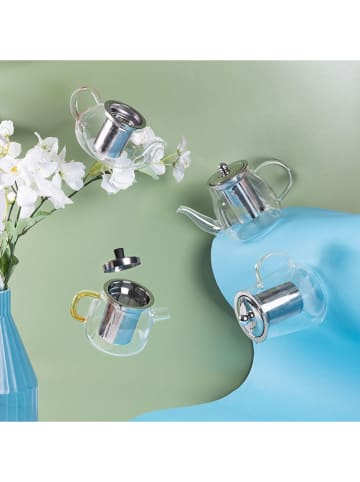 Villa d´Este Theekan transparant/zilverkleurig - 470 ml