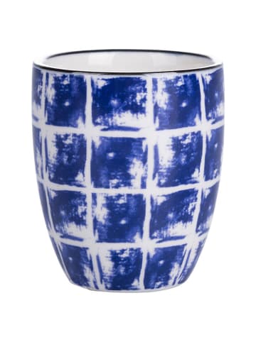 Villa d´Este 6-delige set: koffiebekers "Confusion" blauw - 90 ml