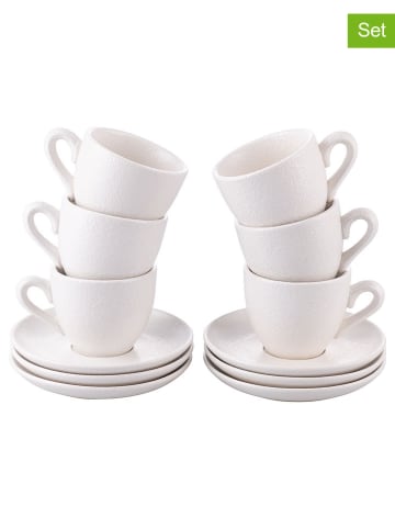 Villa d´Este Filiżanki (6 szt.) "Horeca" w kolorze białym - 90 ml