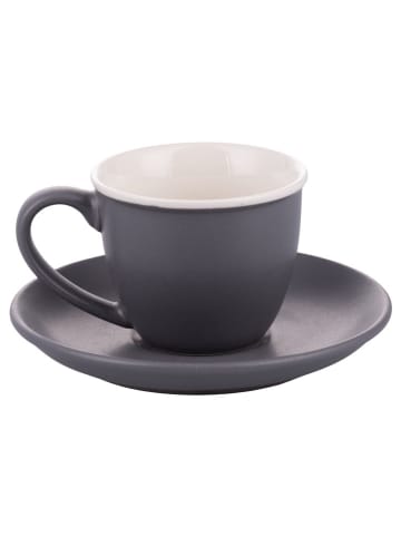 Villa d´Este 6-delige set: koffiekoppen "Forma" grijs - 100 ml