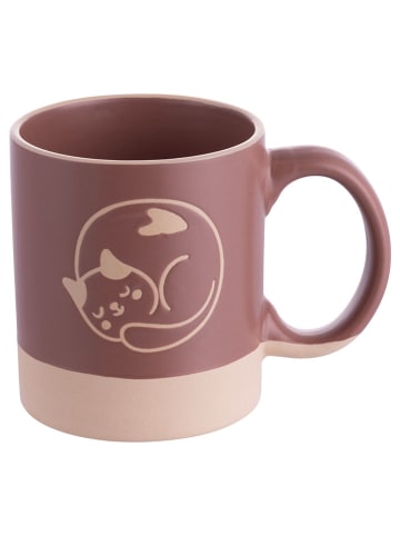 Villa d´Este Kubki (2 szt.) "Mocha Miao" w kolorze beżowo-brązowym - 280 ml