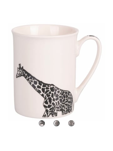 Villa d´Este Kubki (3 szt.) "Safari" w kolorze biało-czarnym - 310 ml