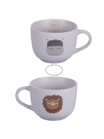 Villa d´Este Kubek jumbo "Les Petites" w kolorze szaro-brązowo-białym - 550 ml