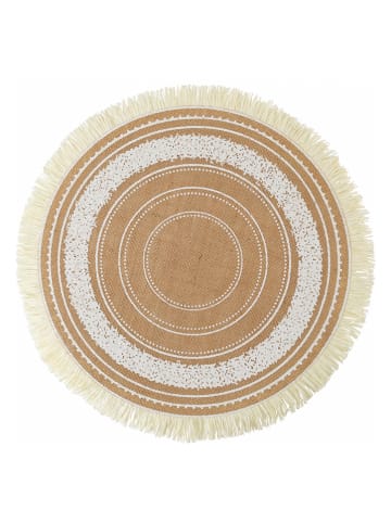 Villa d´Este 6er-Set: Tischsets in Natur/ Weiß - Ø 38 cm