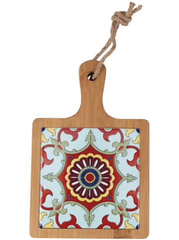 Villa d´Este Deski (6 szt.) w kolorze brązowym ze wzorem do krojenia - 13 x 20 x 2 cm