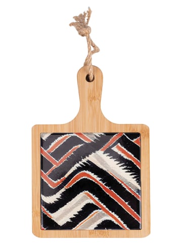 Villa d´Este Snijplank "Malindi" lichtbruin/zwart - (B)13,5 x (H)20,3 cm