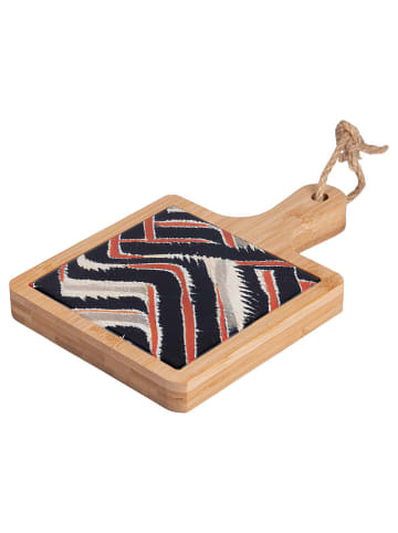 Villa d´Este Snijplank "Malindi" lichtbruin/zwart - (B)13,5 x (H)20,3 cm