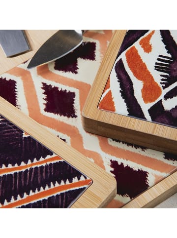 Villa d´Este Deska "Malindi" w kolorze jasnobrązowo-czarnym do krojenia - 13,5 x 20,3 cm