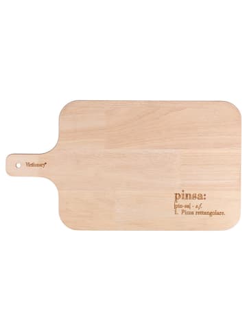 Villa d´Este Schneidebrett "Victionary" in Beige - (L)25 x (B)45 cm